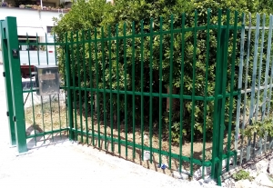 Cancello in ferro lavorato + taglio laser