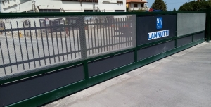 Cancello in ferro lavorato + taglio laser